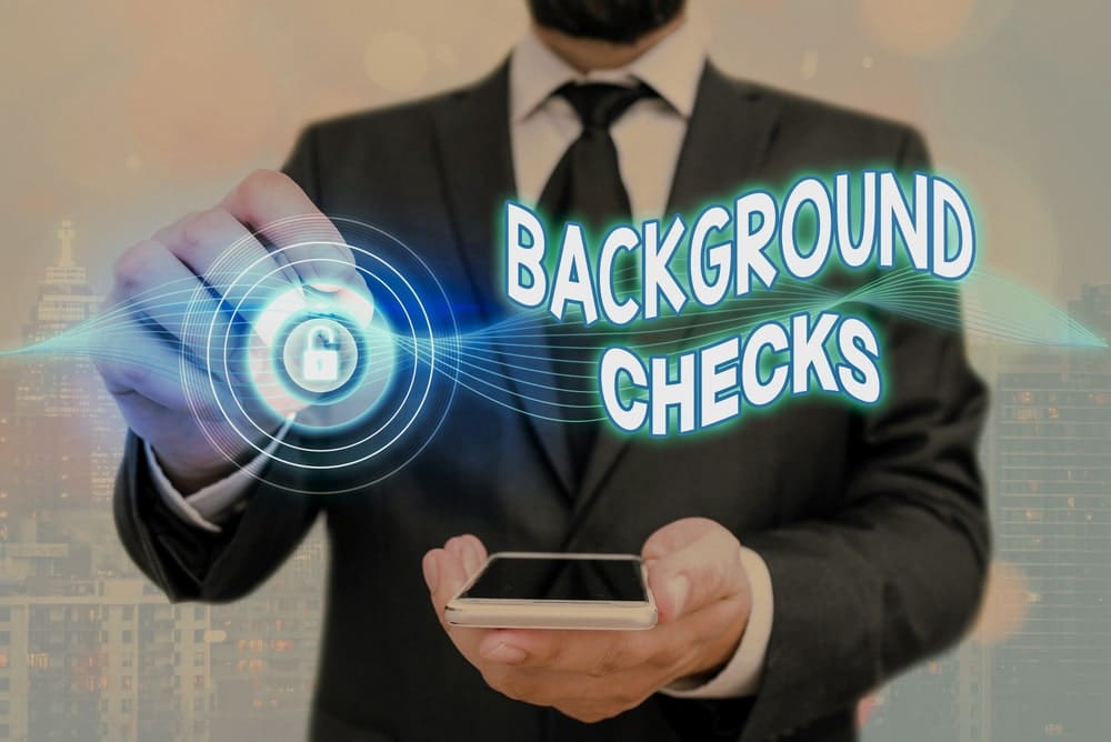PI using digital tools to perform WA background checks.